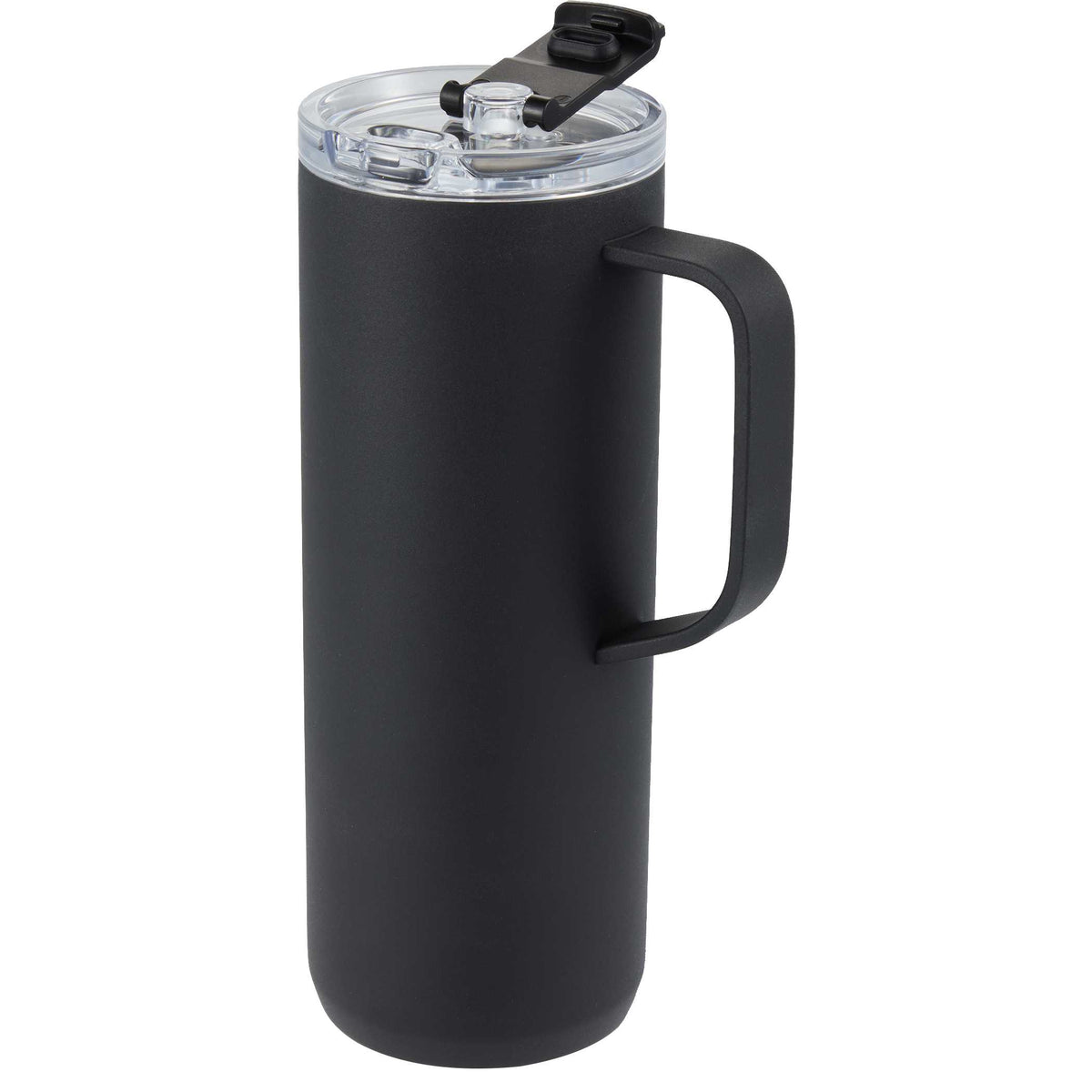 Custom Whitney Recycled Tall Tumbler w/ Flip Lid 20oz - angle