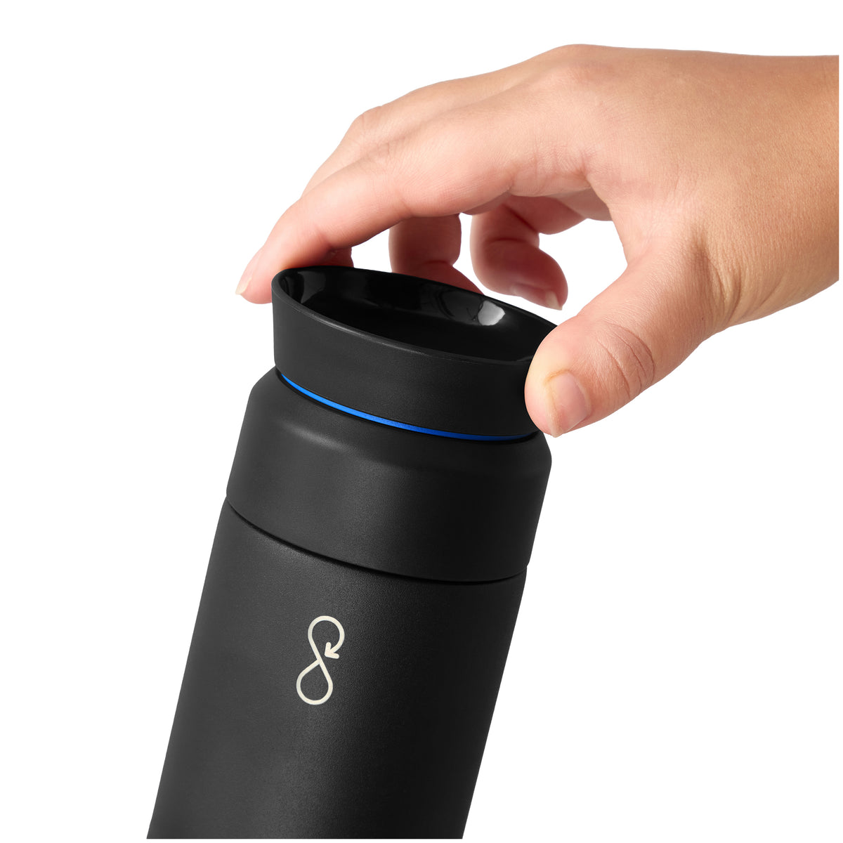 Custom Ocean Bottle Coffee Flask 350ml - angle