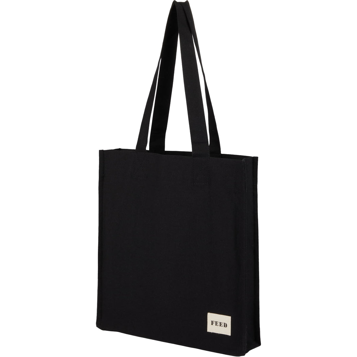 Custom FEED Organic Cotton Book Tote - angle
