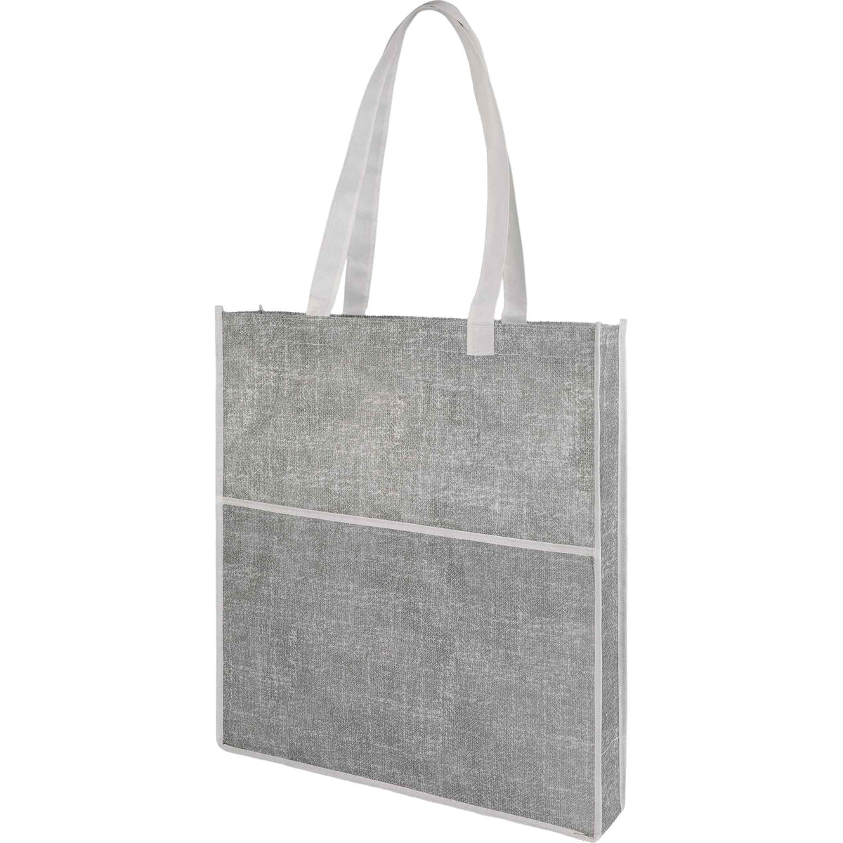 Custom Apollo Recycled Non-Woven Convention Tote - angle