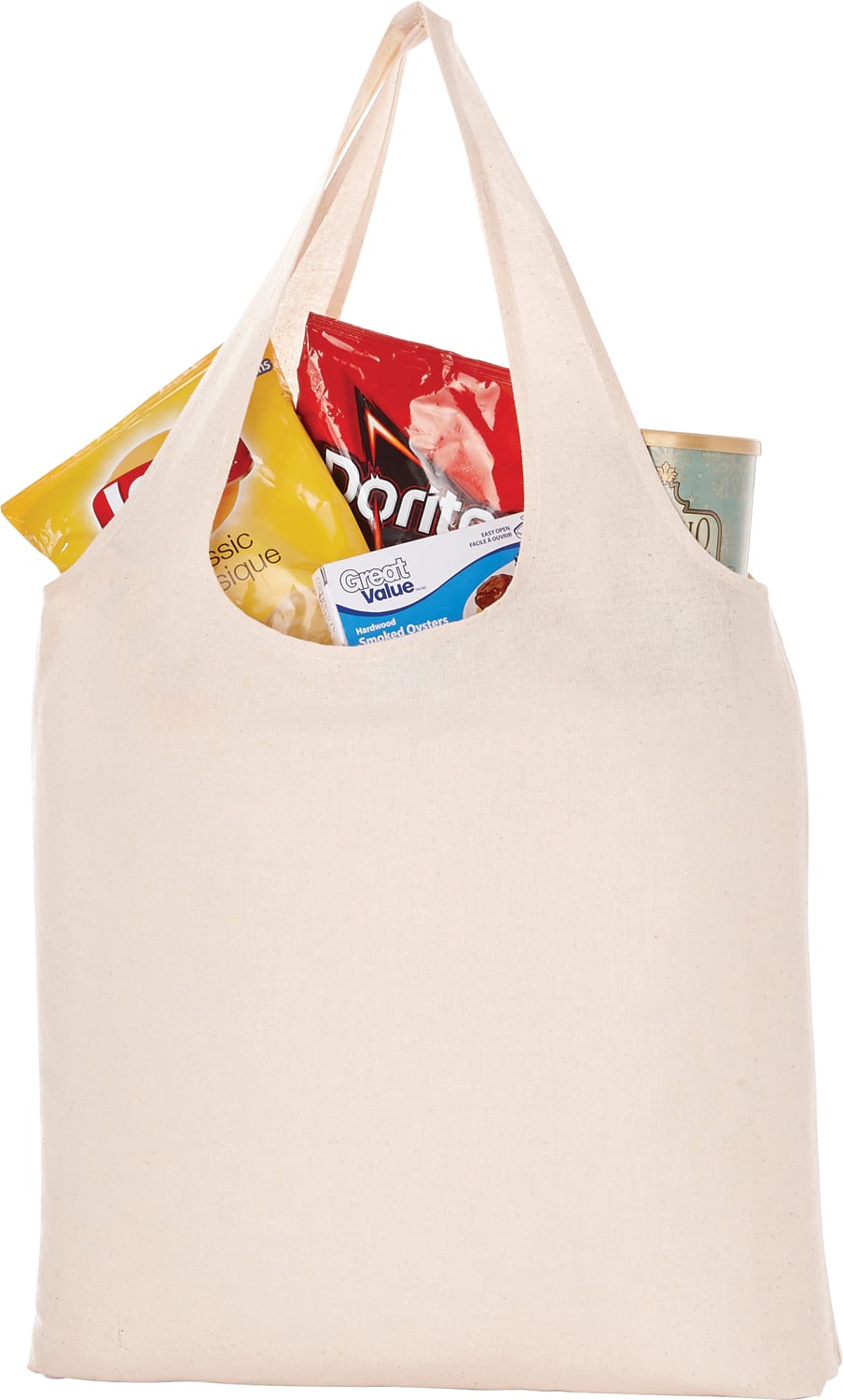 Custom All-Purpose 5oz Cotton Canvas Tote - angle