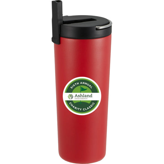 Custom Thor Copper Insulated Tumbler 24oz Flip Straw Lid