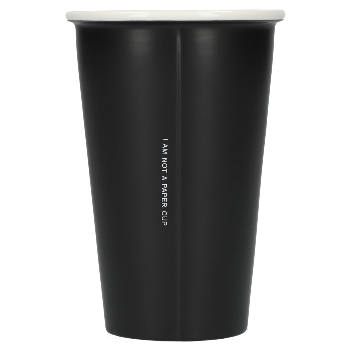 Custom I'm not a paper cup 10oz ceramic tumbler - back