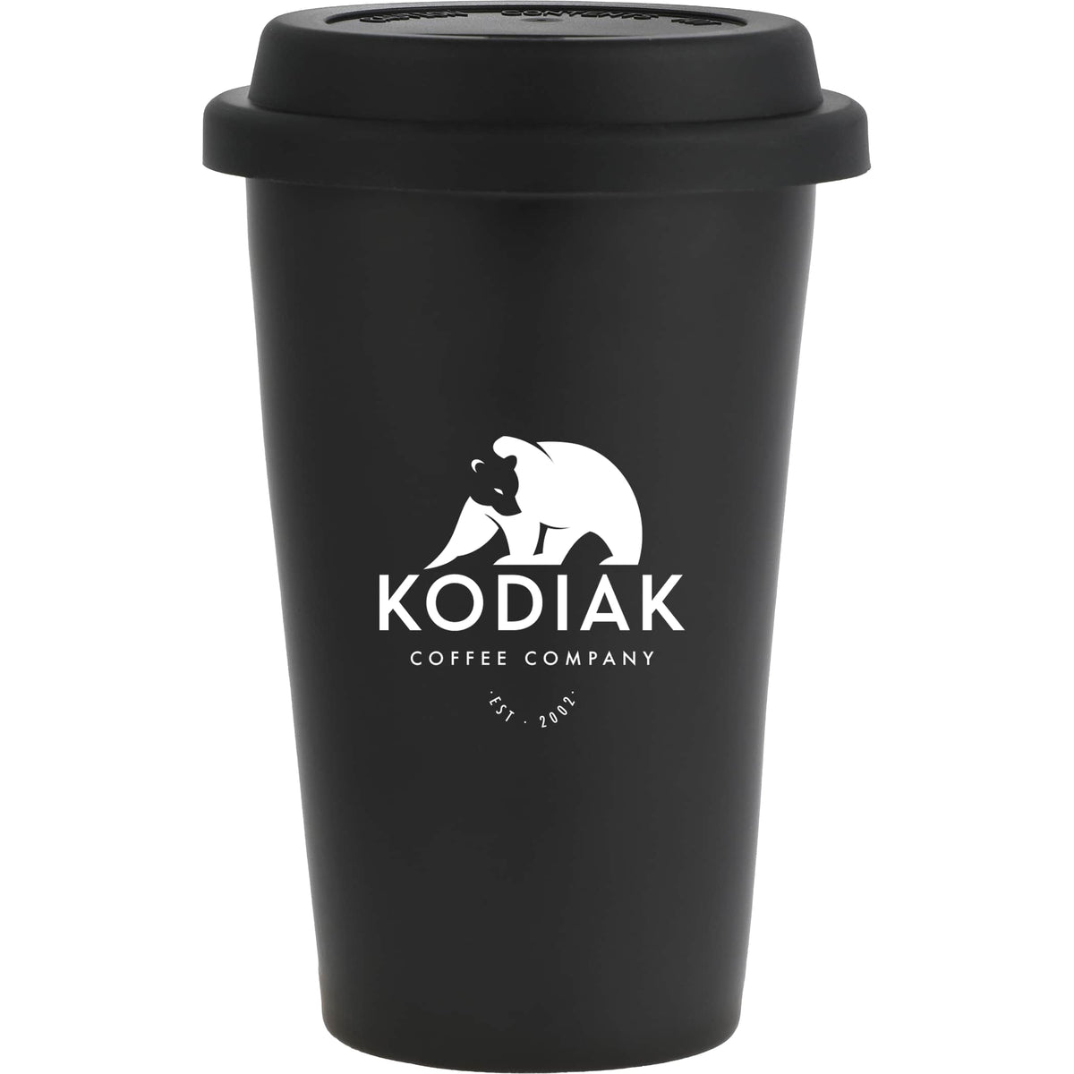 Custom I'm Not a Paper Cup 10oz Ceramic Tumbler w/ Lid - decorated 1600-78BK