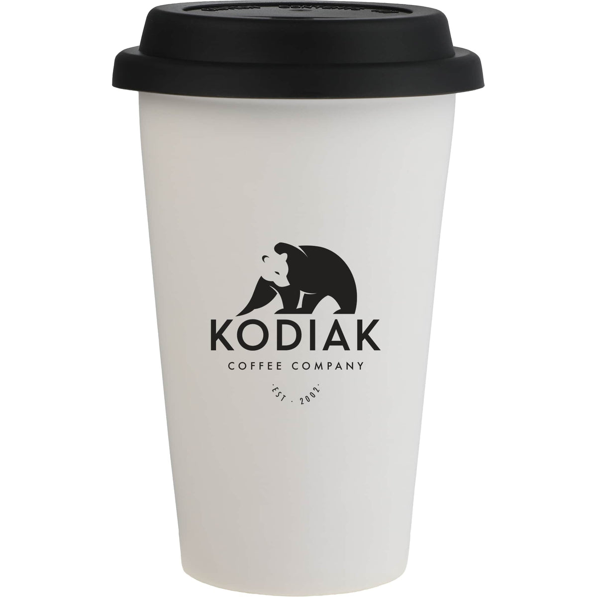 Custom I'm Not a Paper Cup 10oz Ceramic Tumbler w/ Lid - decorated 1600-78WH