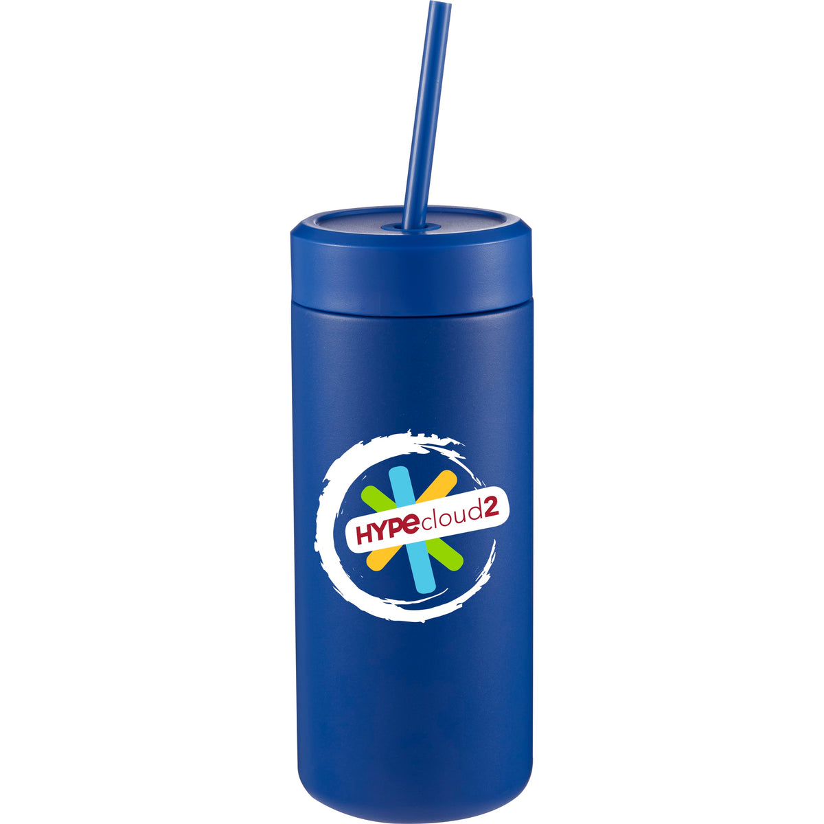 Custom Sol Tonal Straw Tumbler 20oz - decorated 1602-07BLBRY