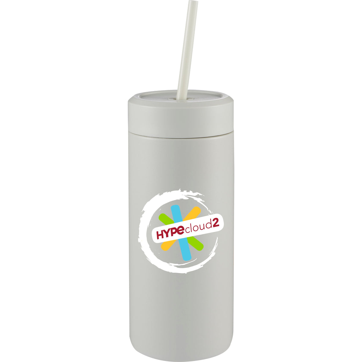 Custom Sol Tonal Straw Tumbler 20oz - decorated 1602-07FOG