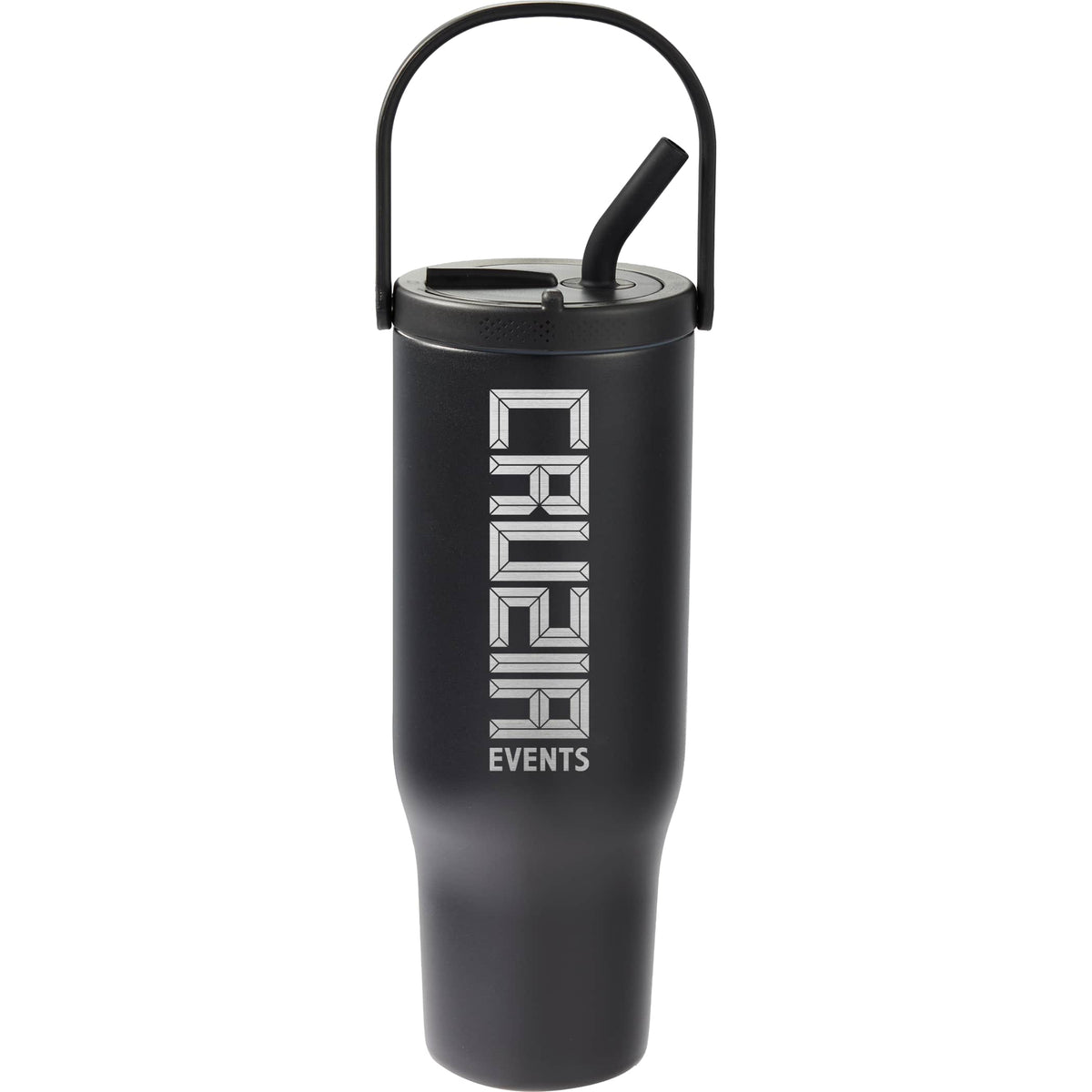 Custom Trinity Recycled Straw Leak proof Tumbler 30oz - decorated 1602-32BK