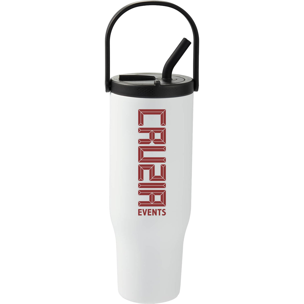 Custom Trinity Recycled Straw Leak proof Tumbler 30oz - decorated 1602-32WH