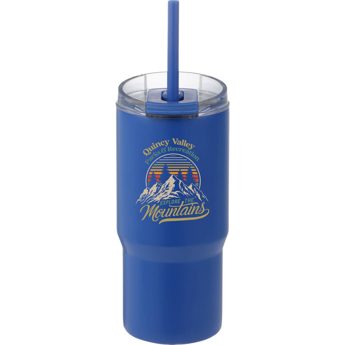 Custom Auxo 24oz Double Wall Vacuum Insulated Tumbler - decorated 1602-35BBL