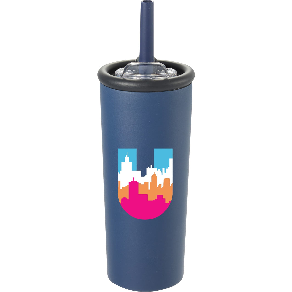 Custom Kyser Recycled Vacuum Tumbler w/ Straw 20oz - decorated 1602-36NY
