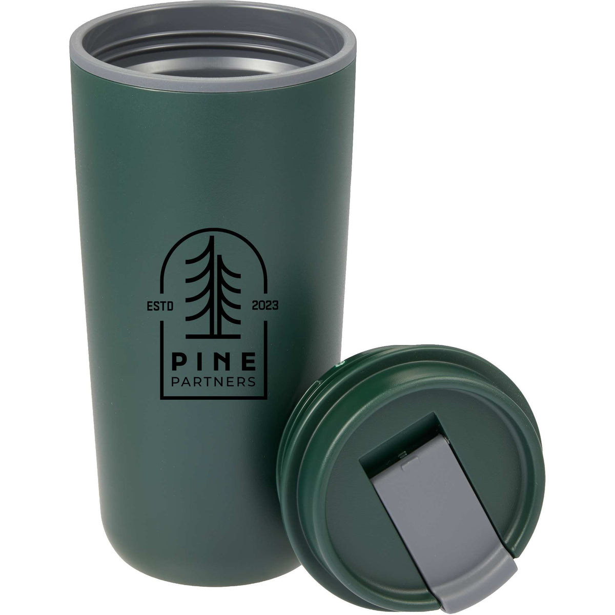 Custom Cooper RPP Double Wall Tumbler w/ Flap Lid 16oz - decorated 1602-45GR