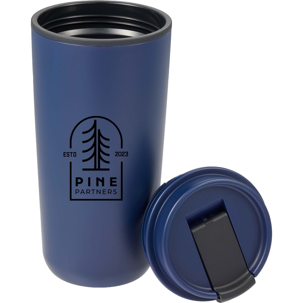 Custom Cooper RPP Double Wall Tumbler w/ Flap Lid 16oz - decorated 1602-45NY