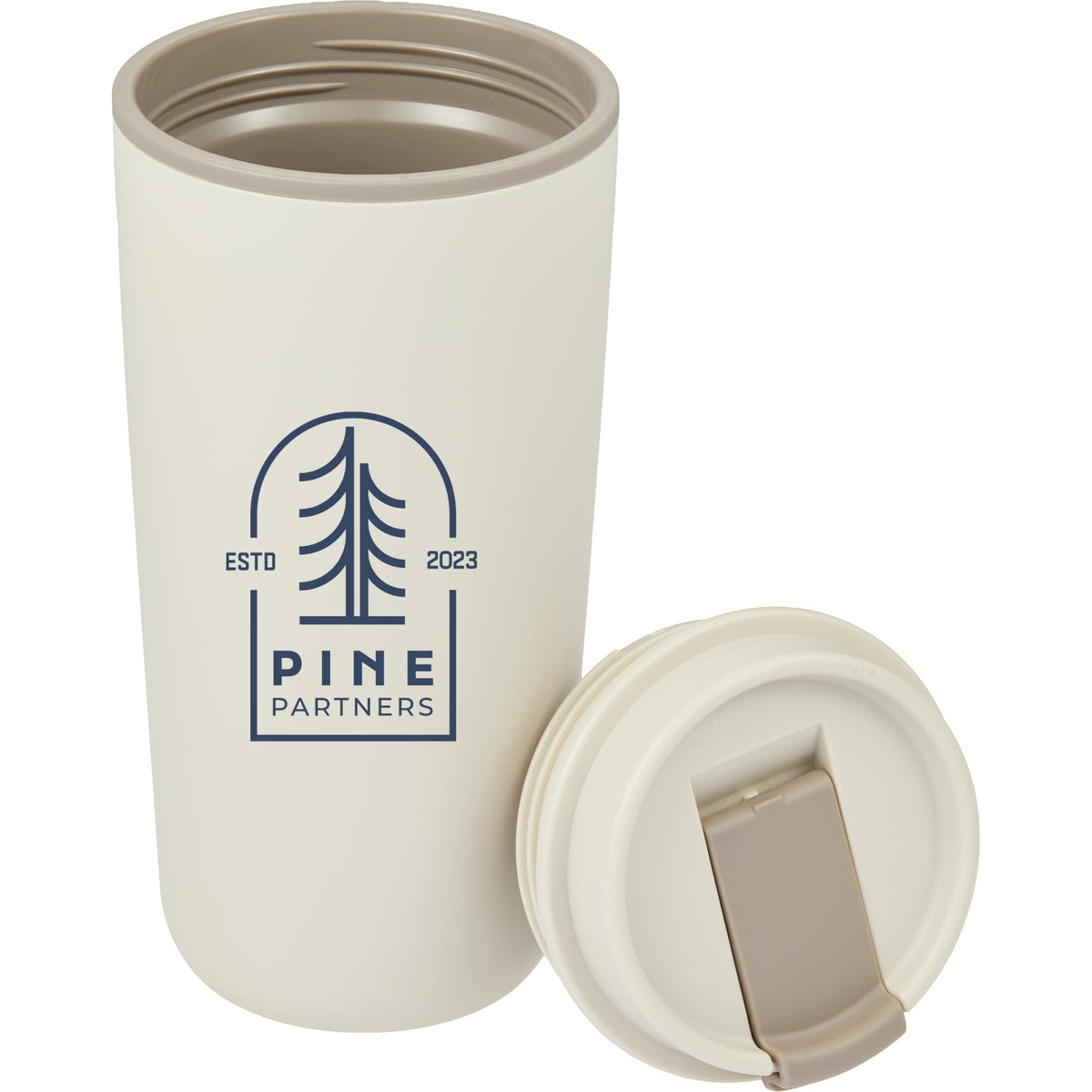 Custom Cooper RPP Double Wall Tumbler w/ Flap Lid 16oz - decorated 1602-45TP