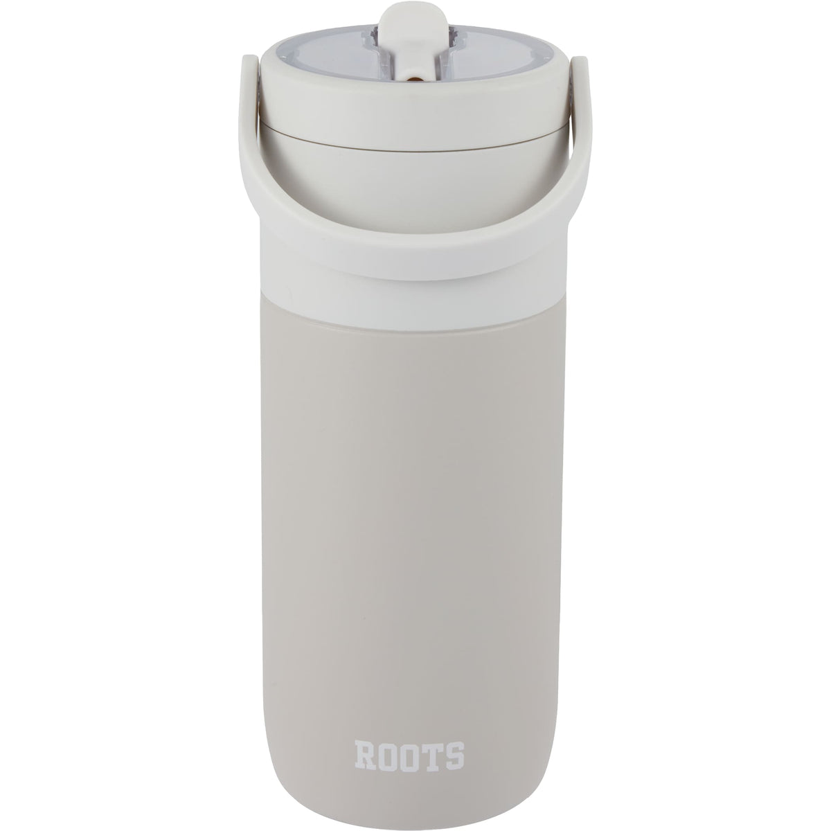 Custom ROOTS Ceramic Lined Travel Tumbler w/ Straw 20oz - back