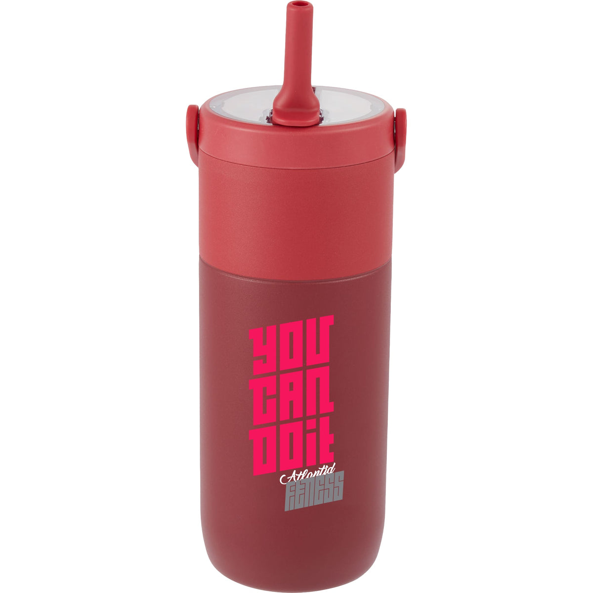 Custom ROOTS Ceramic Lined Travel Tumbler w/ Straw 20oz - decorated 1602-46RD
