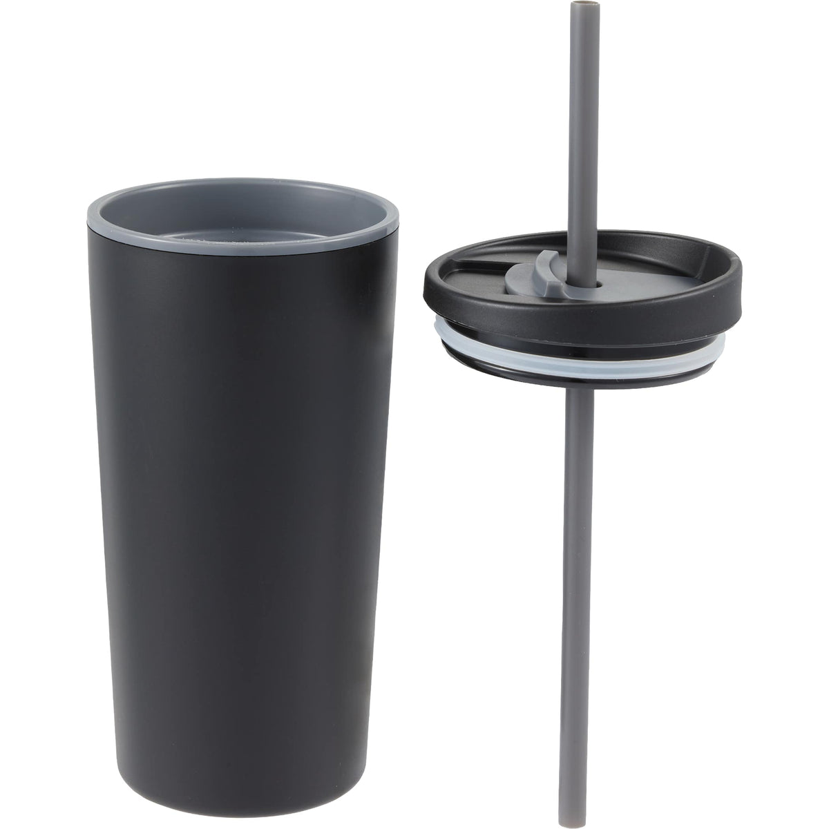 Custom Santino Recycled Tumbler w/ Dual Function Lid 16oz - blank 1602-48BK