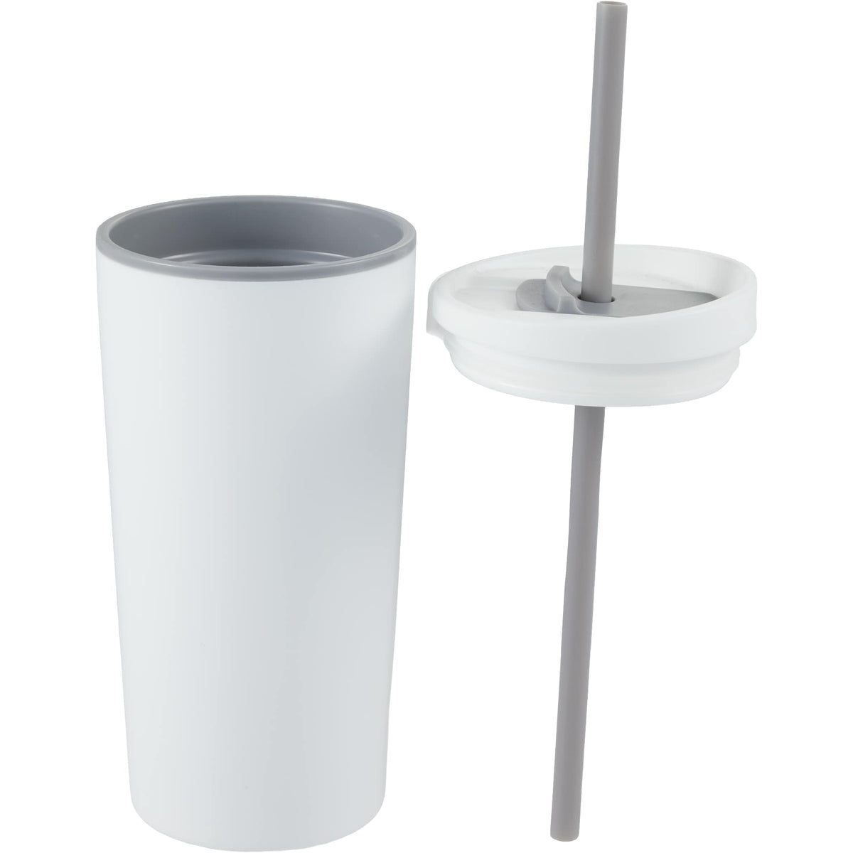 Custom Santino Recycled Tumbler w/ Dual Function Lid 16oz - blank 1602-48WH