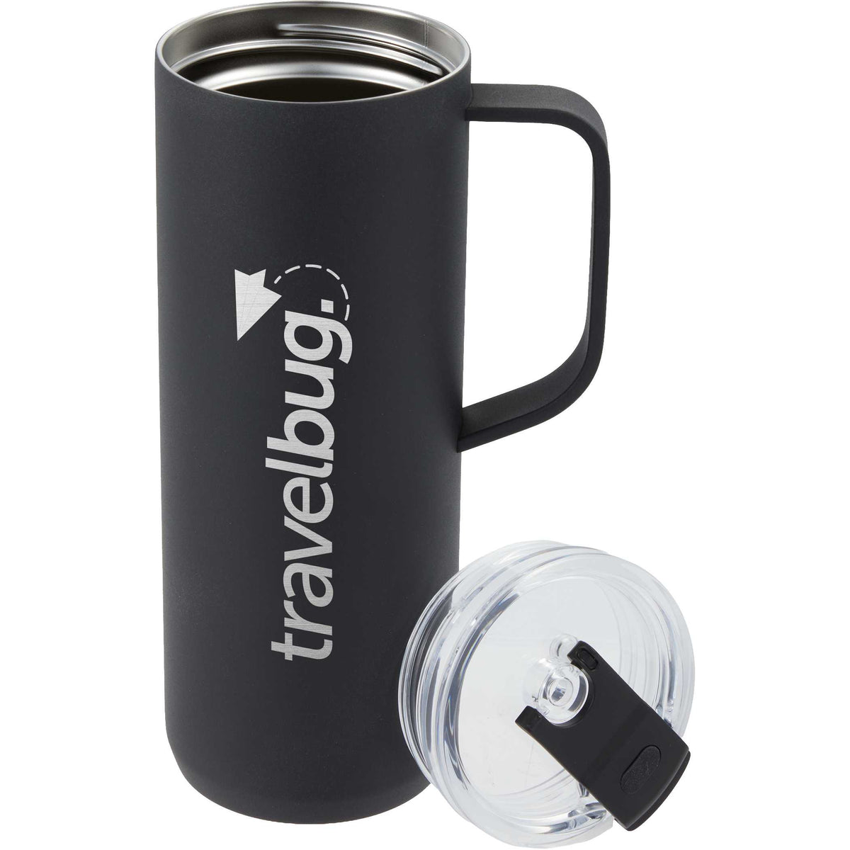 Custom Whitney Recycled Tall Tumbler w/ Flip Lid 20oz - decorated 1602-53BK