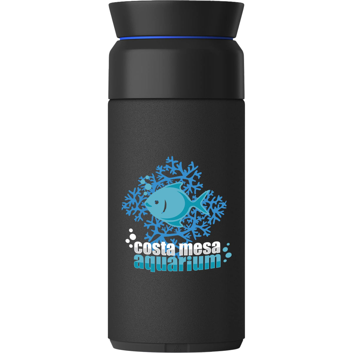 Custom Ocean Bottle Coffee Flask 350ml - decorated 1606-22BK