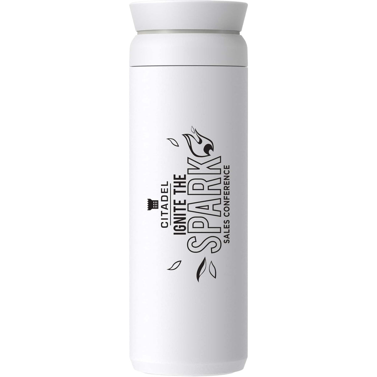 Custom Ocean Bottle Peak Brew Flask 20oz - decorated 1606-25WH