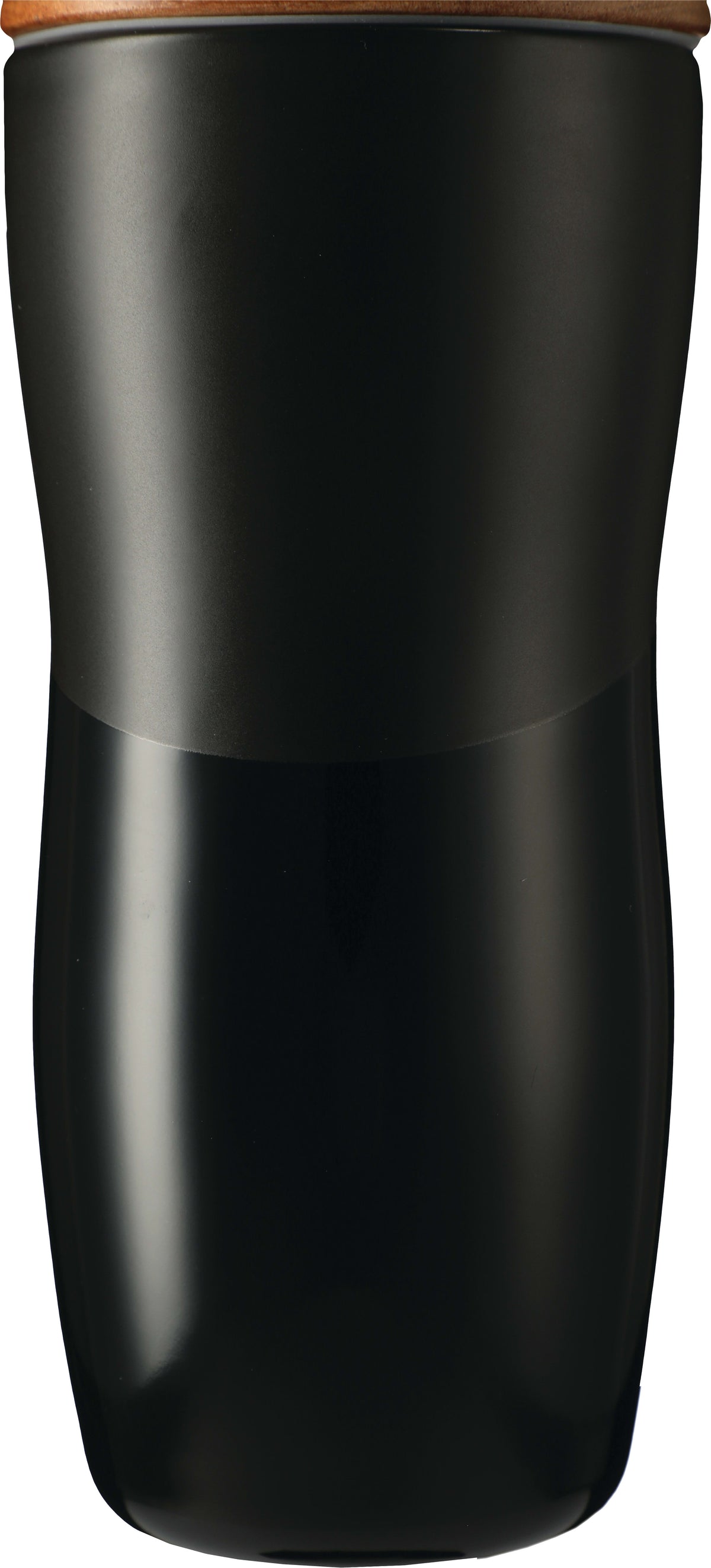 Custom Reno Double Wall Ceramic Tumbler w/Wood Lid 10oz - blank 1628-24BK