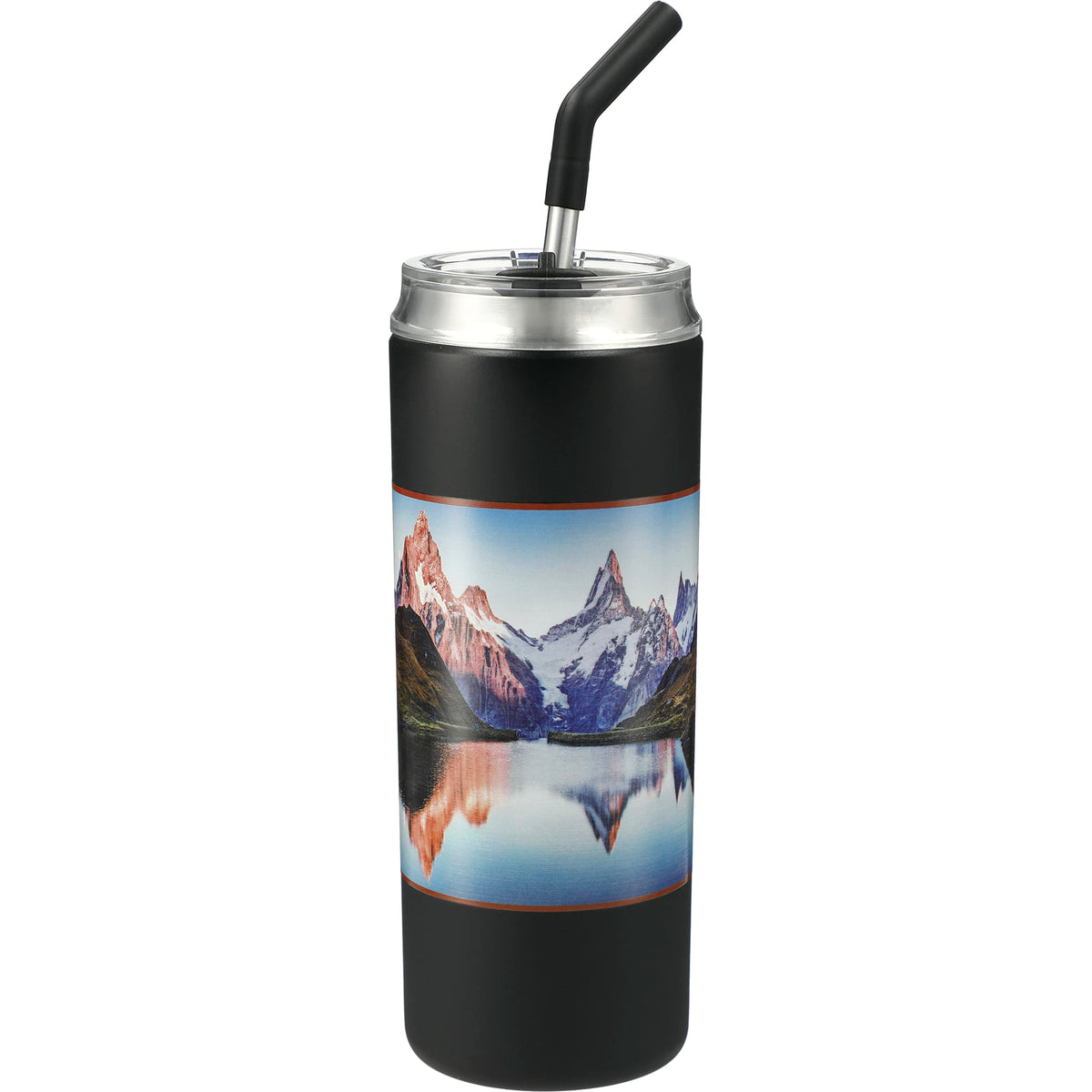 Custom Marka Copper Vac Tumbler w/ SS straw 20oz - back