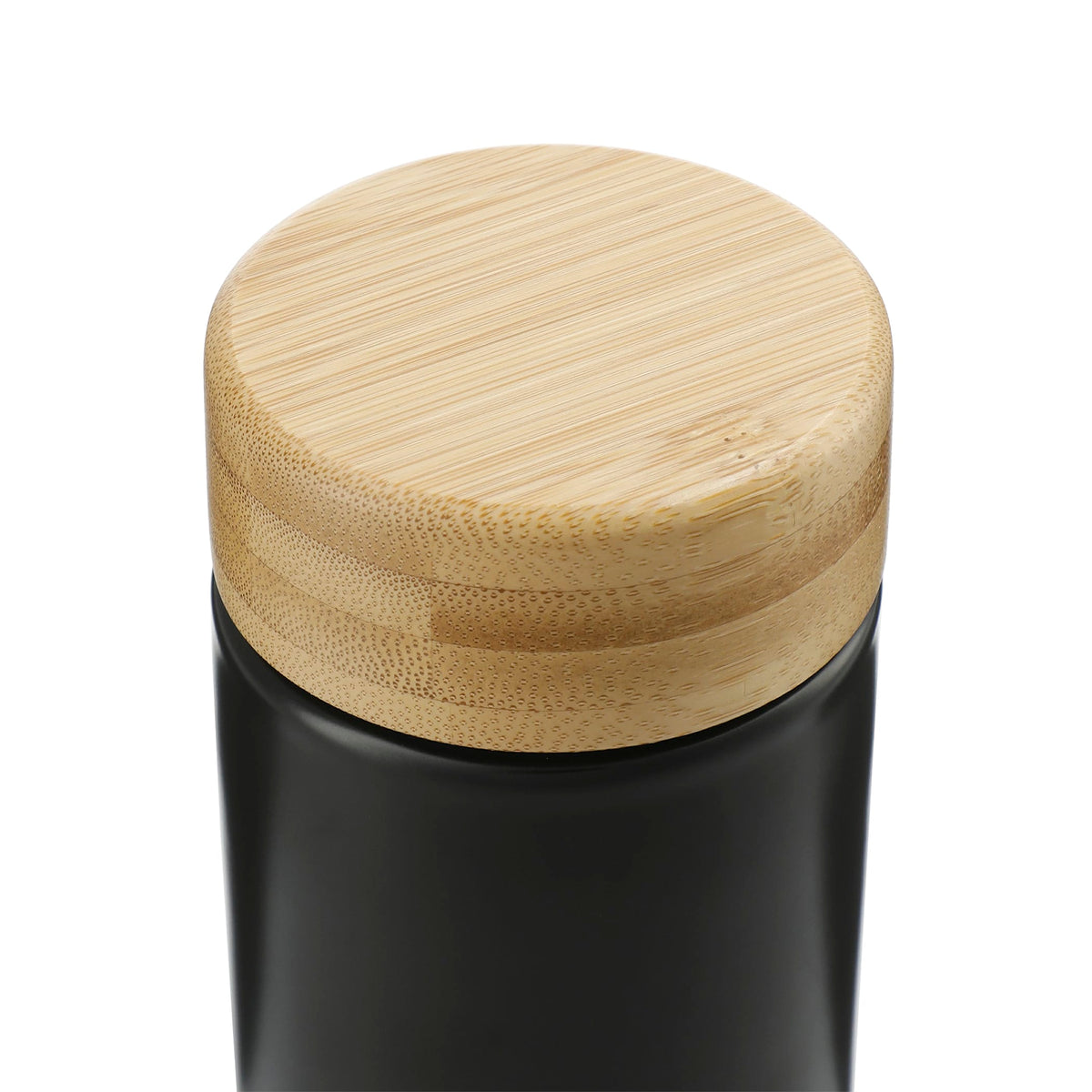 Custom Arlo Ceramic Tumbler with Bamboo lid 11oz - angle