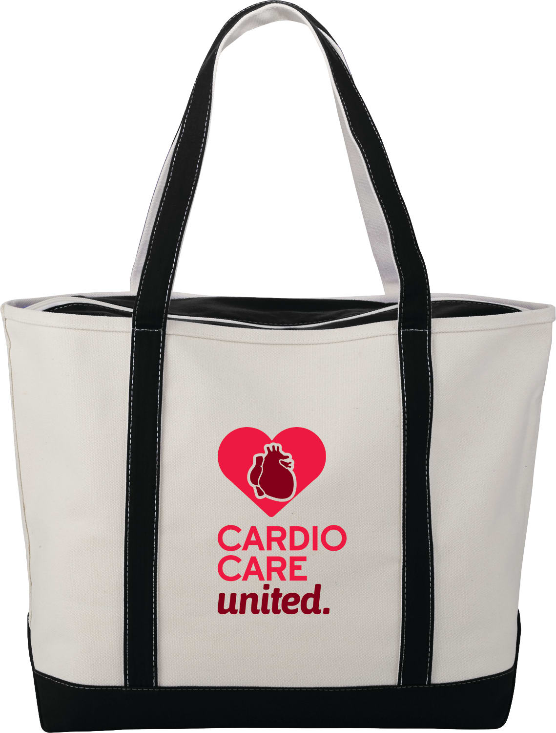 Custom Baltic 24oz Cotton Canvas Tall Zippered Tote - decorated 2160-67BK