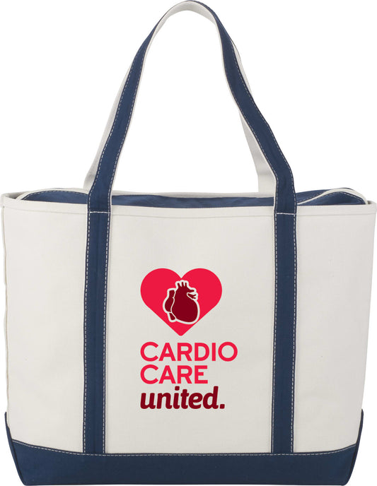 Custom Baltic 24oz Cotton Canvas Tall Zippered Tote