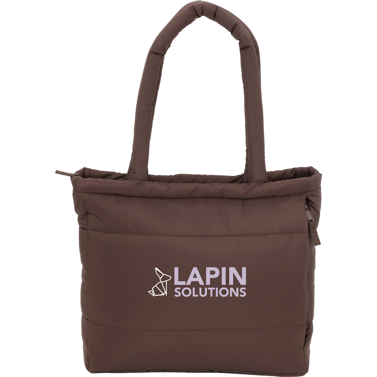 Custom Puffer Recycled 15" Laptop Tote - decorated 2301-56CHOC