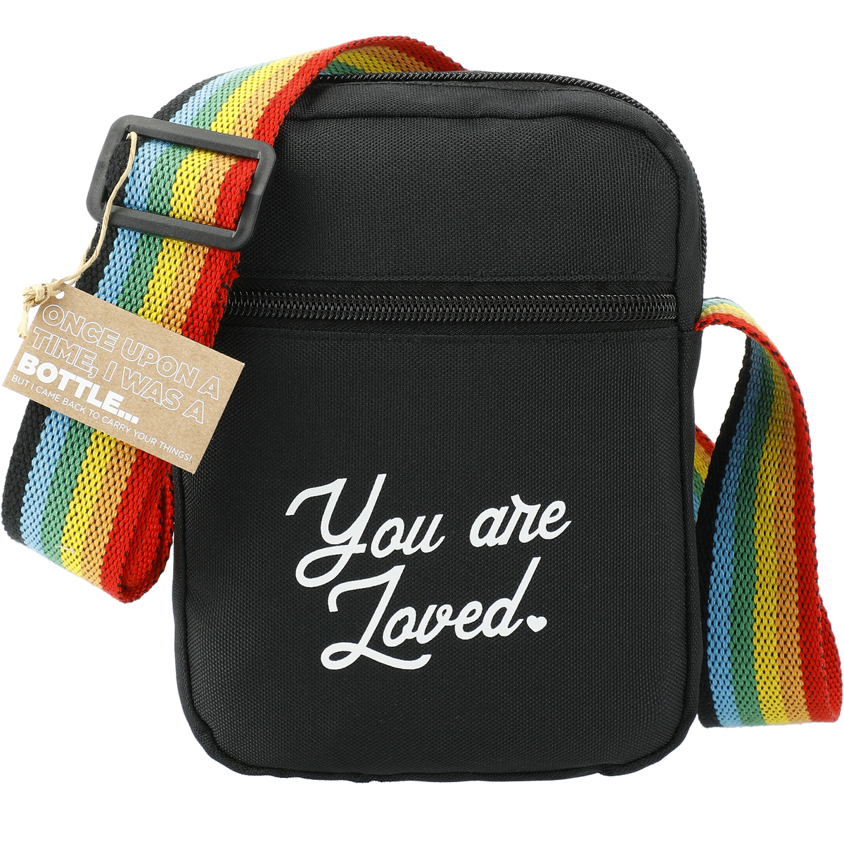 Custom Rainbow RPET Crossbody Tote