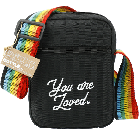 Custom Rainbow RPET Crossbody Tote