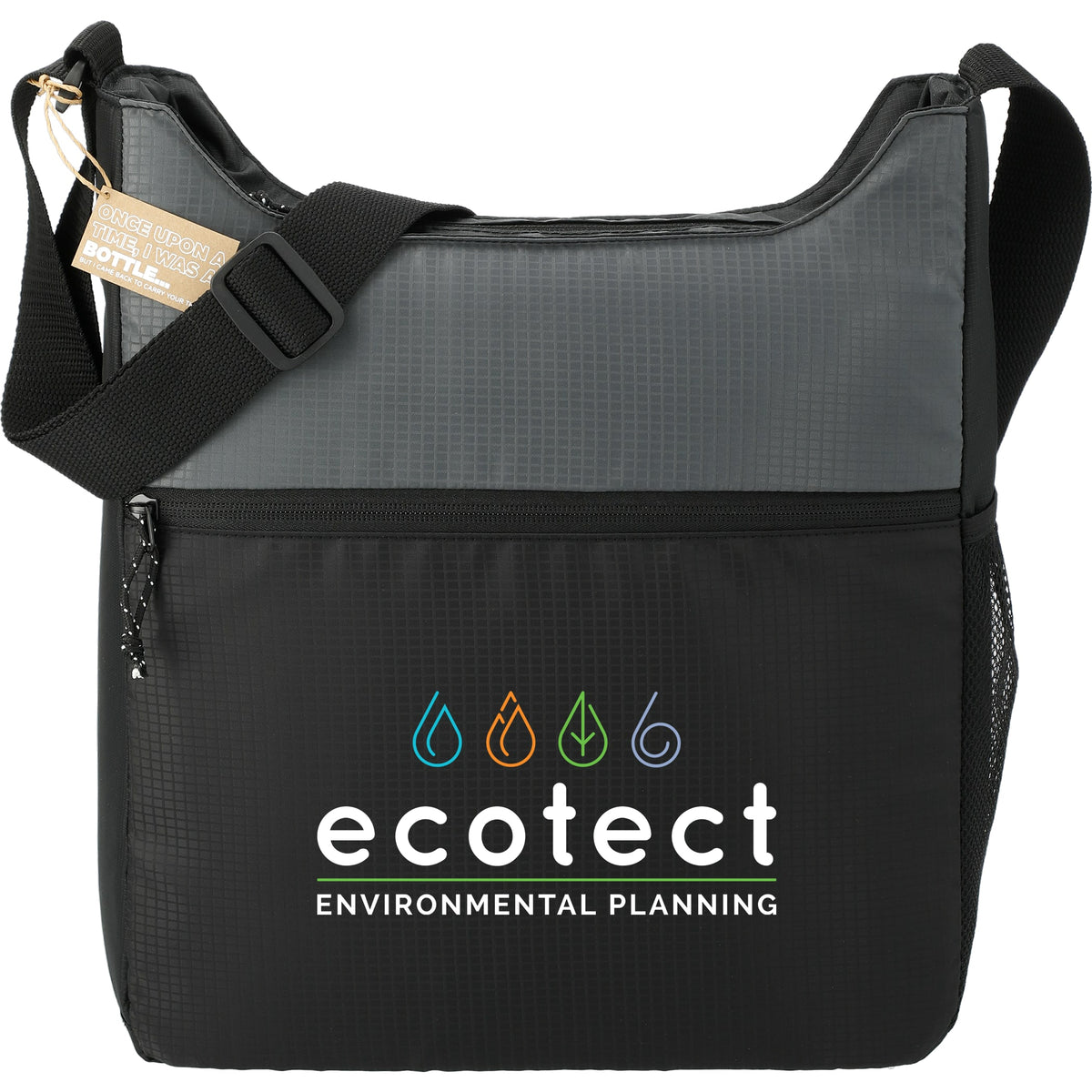 Custom NBN Trailhead Recycled Zippered Tote - decorated 3750-59BKG