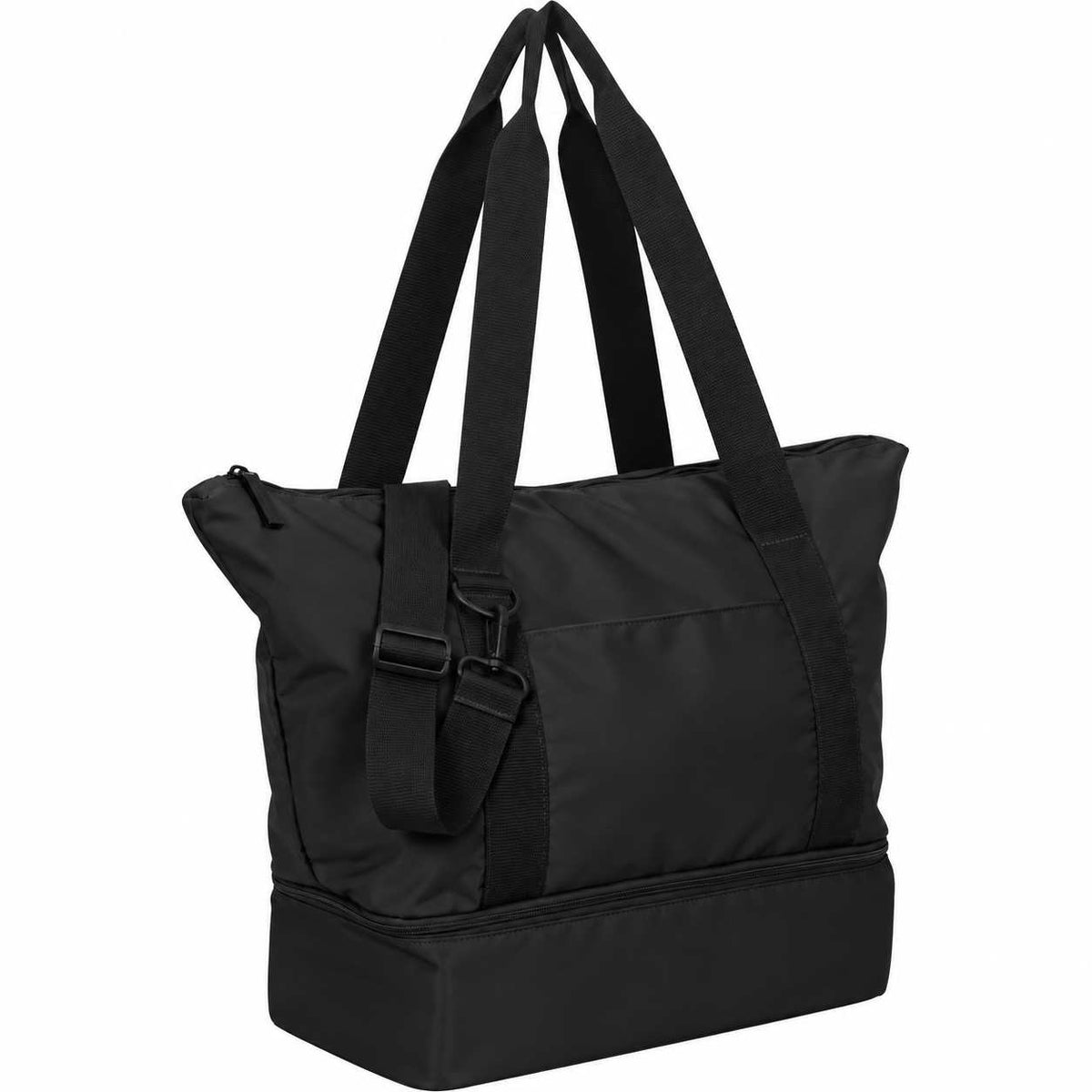 Custom Daybreak Recycled Travel Tote - angle
