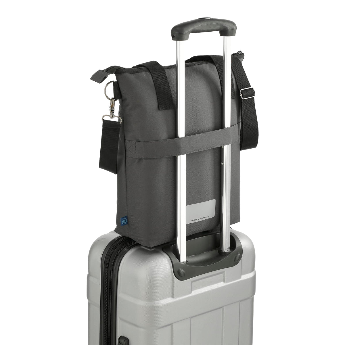 Custom Repreve® Ocean Computer Tote - angle
