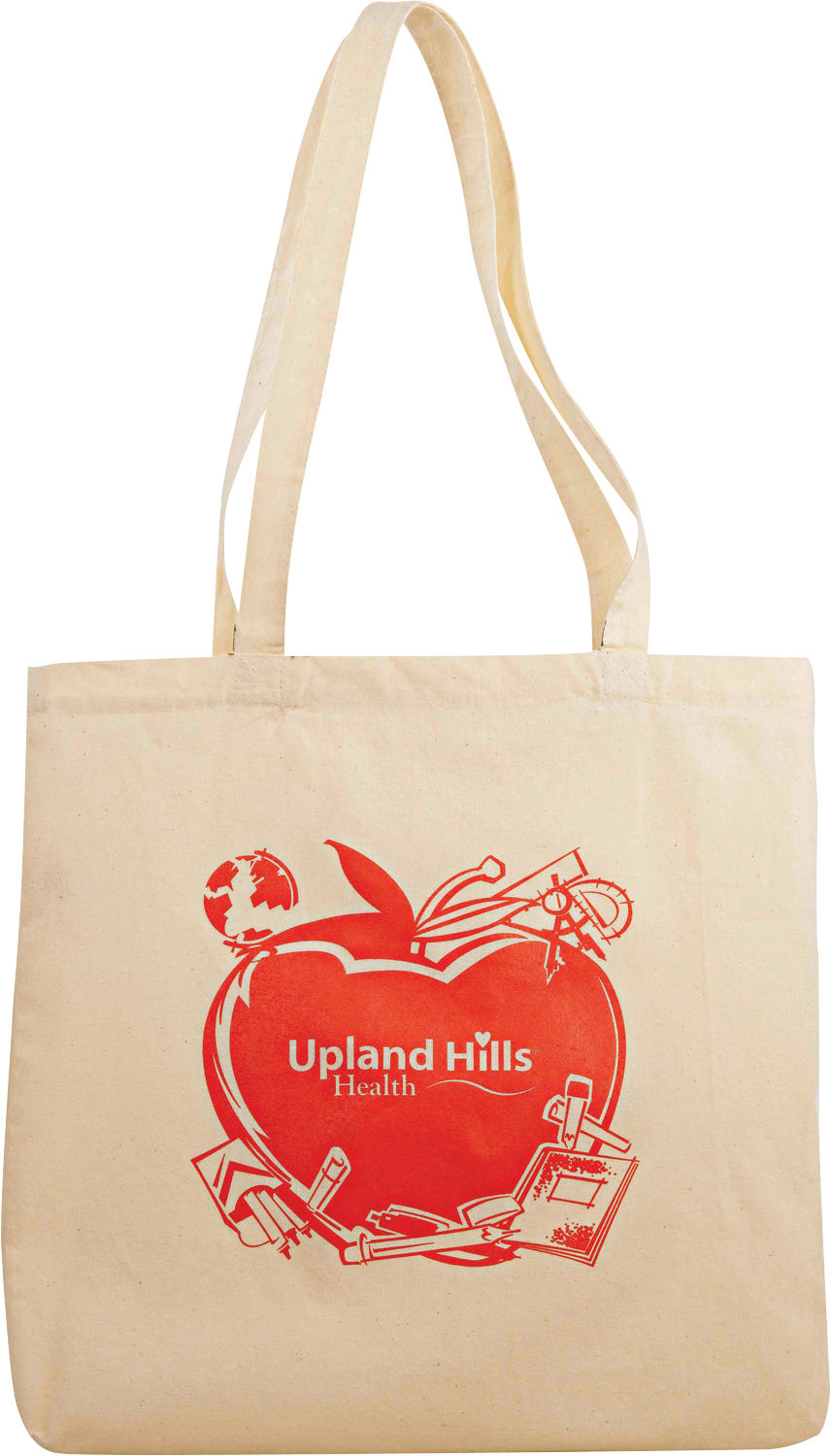Custom 6oz Classic Cotton Canvas Meeting Tote - decorated 7900-04NAT