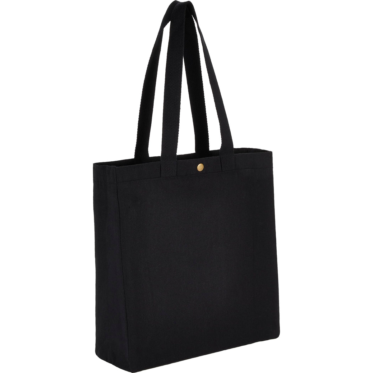 Custom Repose 10oz Recycled Cotton Box Tote w/Snap - blank 7901-02BK