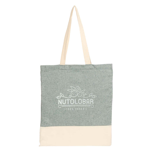 Custom Split Recycled 5oz Cotton Twill Convention Tote