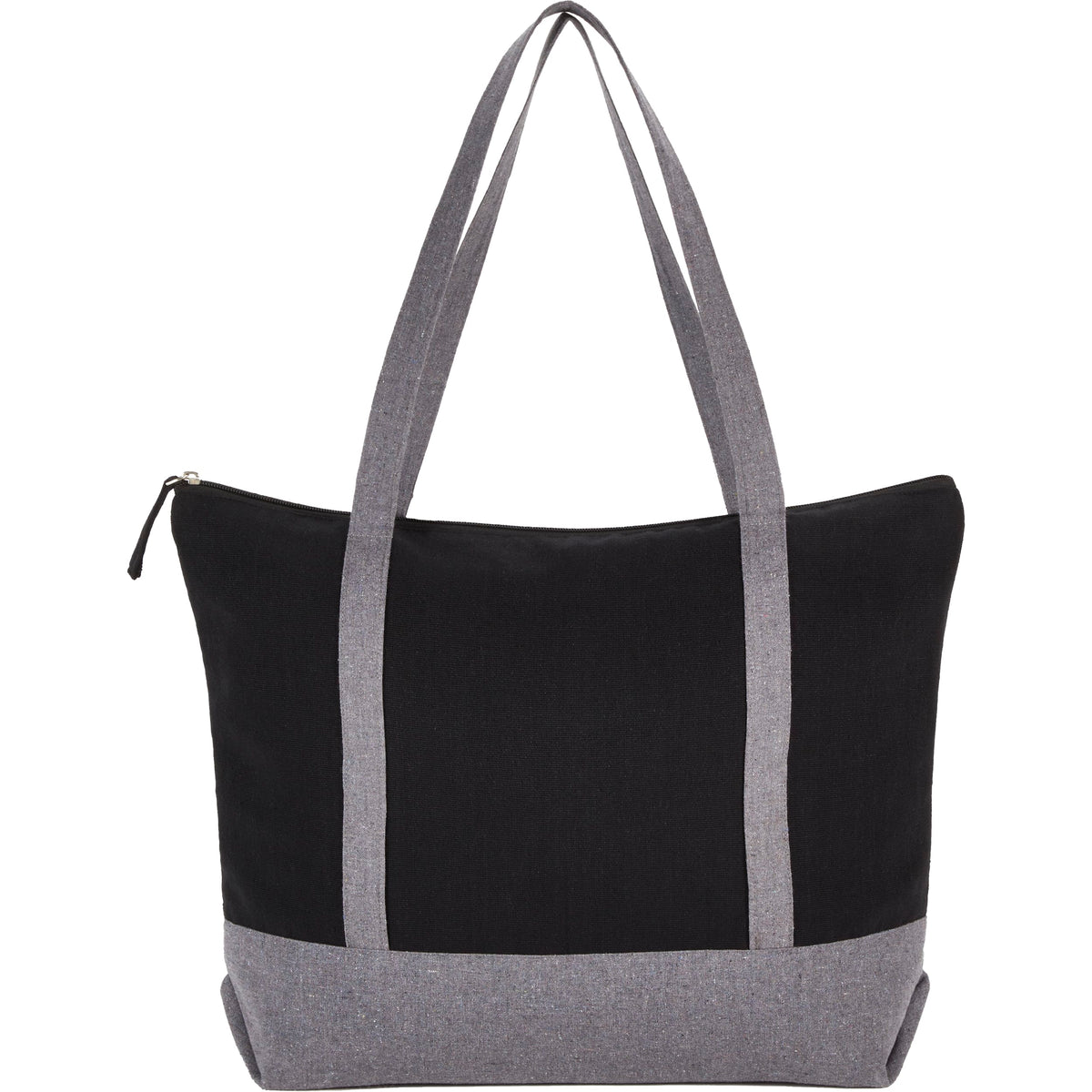 Custom Repose 10oz Recycled Cotton Zippered Tote - back