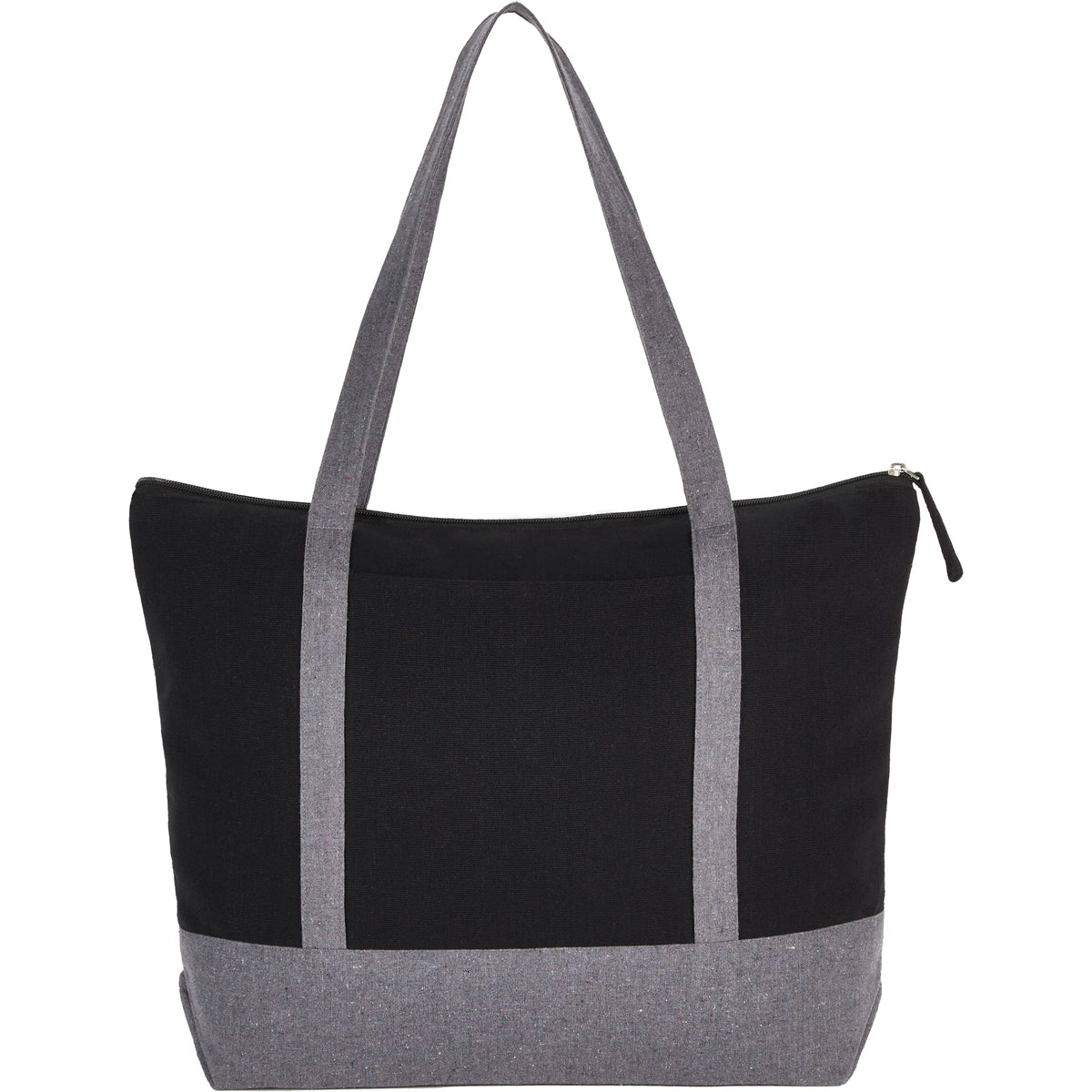 Custom Repose 10oz Recycled Cotton Zippered Tote - blank 7901-11BK