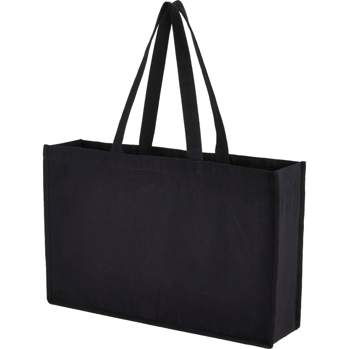 Custom Repose 10oz Recycled Cotton Shoulder Tote - angle