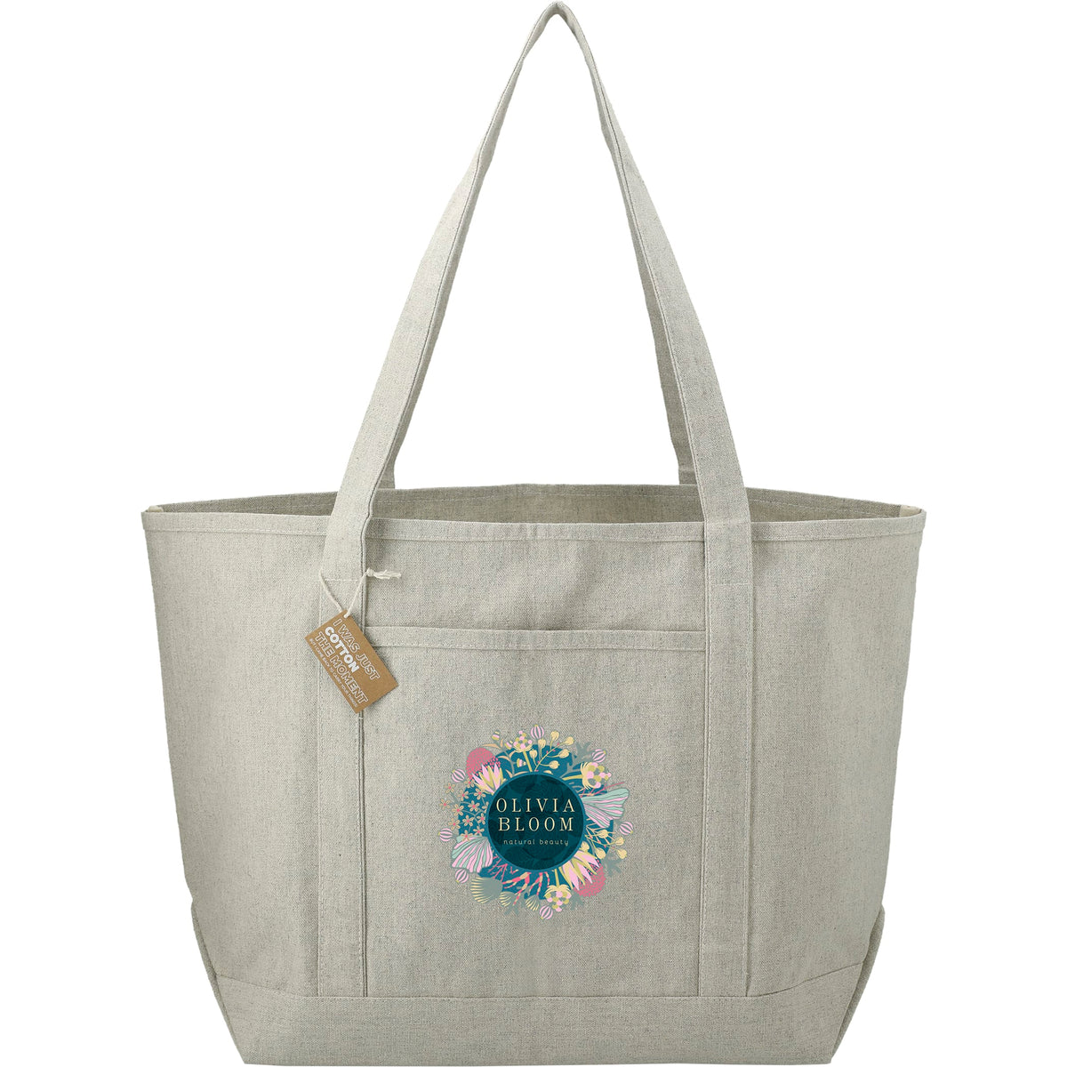 Custom Repose 10oz Recycled Cotton Tote - decorated 7901-13GY