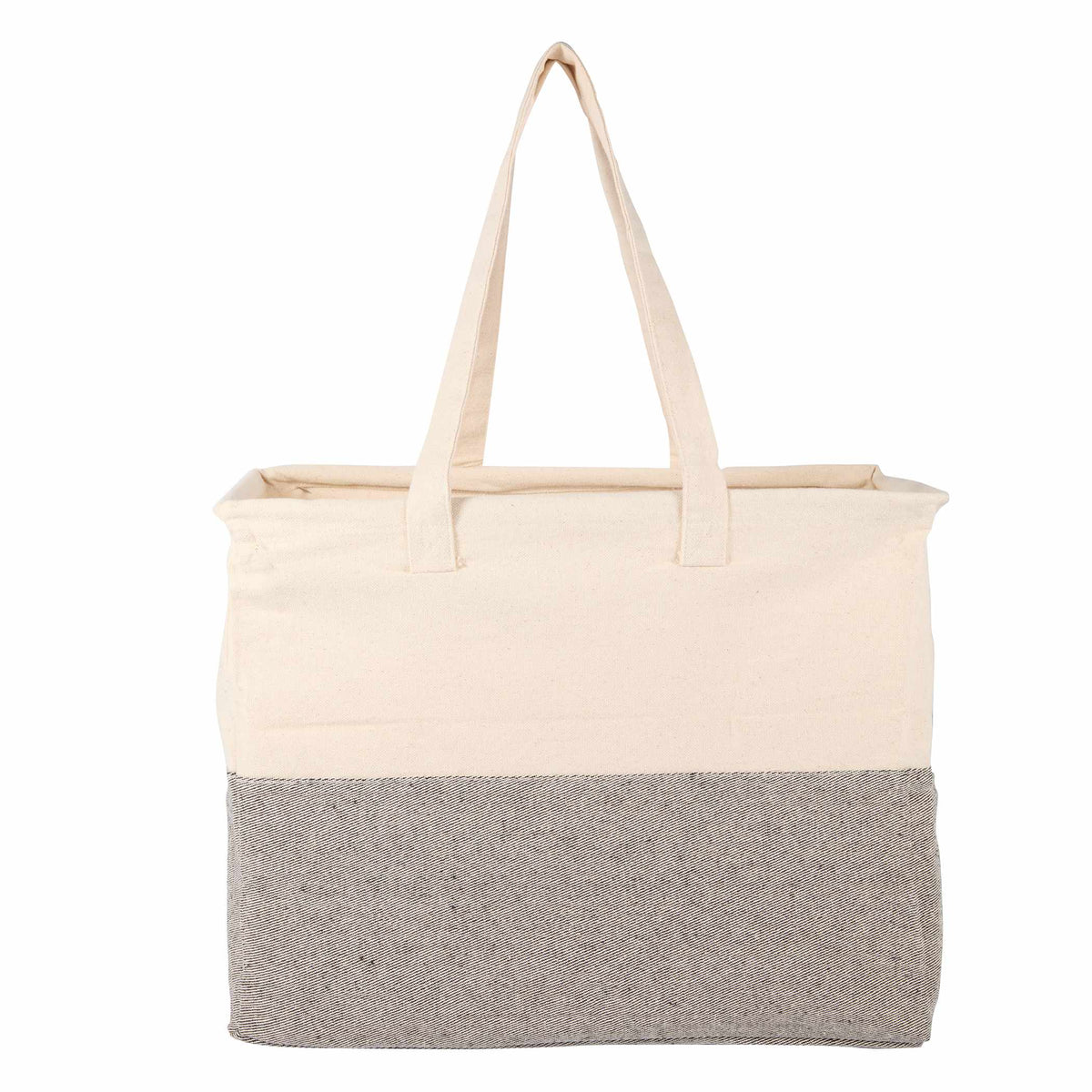 Custom Recycled Cotton Utility Tote - back