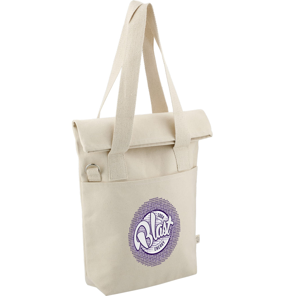 Custom Organic 16oz Cotton Commuter Tote
