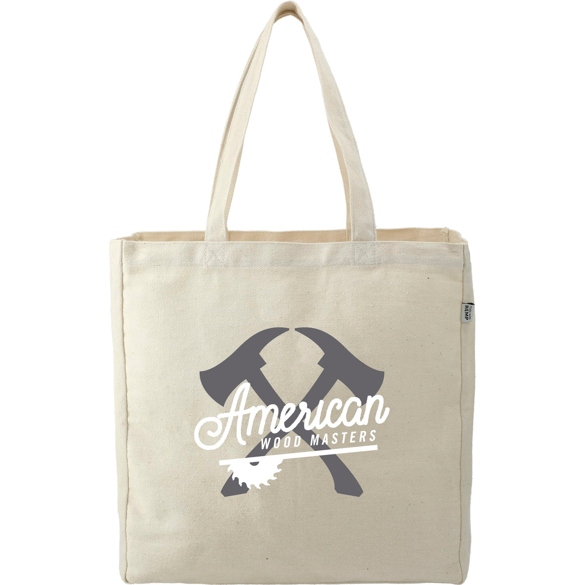 Custom Hemp Cotton 11oz Carry-All Tote - decorated 7901-23NT