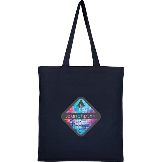 Custom Double-Stitched 8oz Organic Cotton Tote