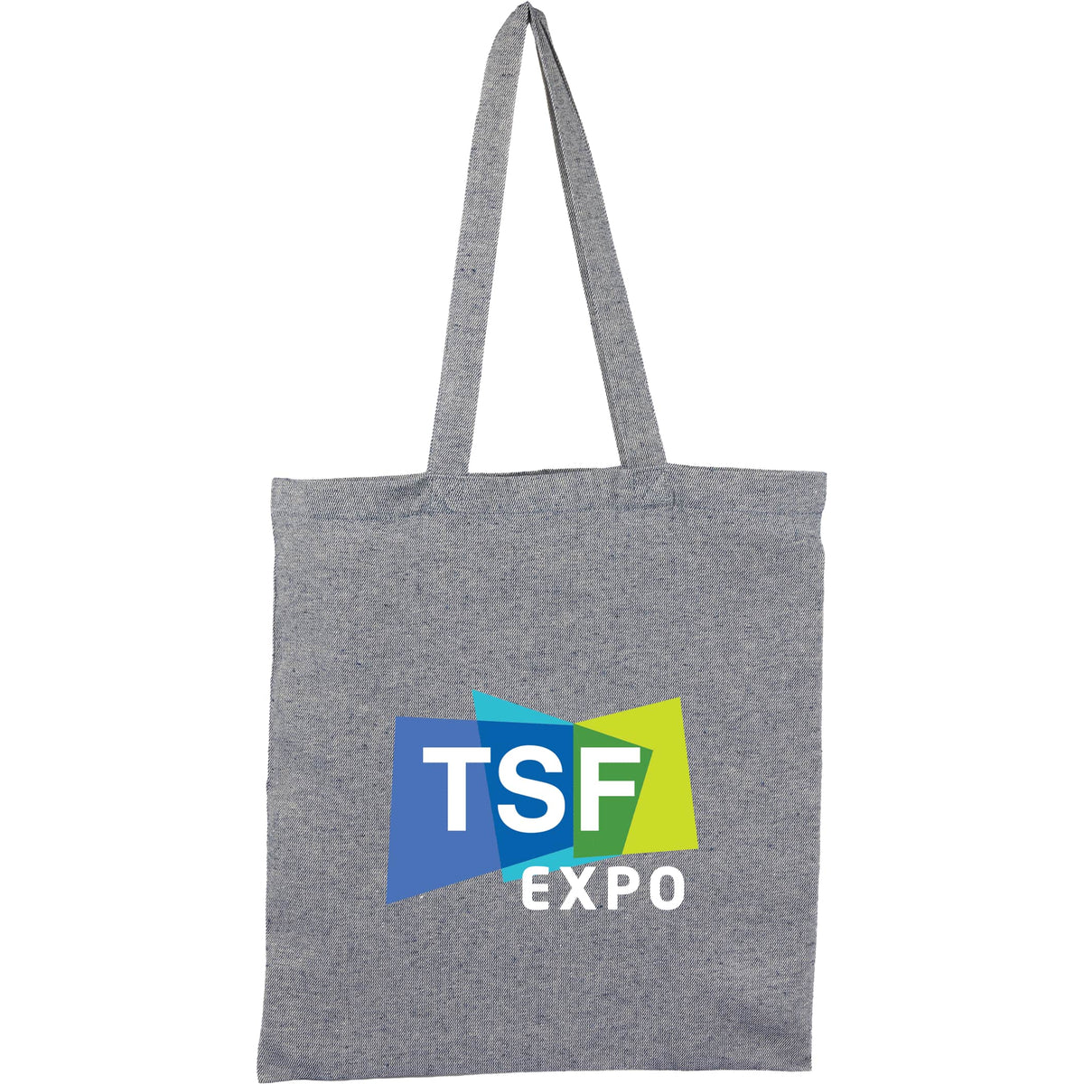 Custom Recycled 6oz Cotton Twill Convention Tote - decorated 7901-50NY