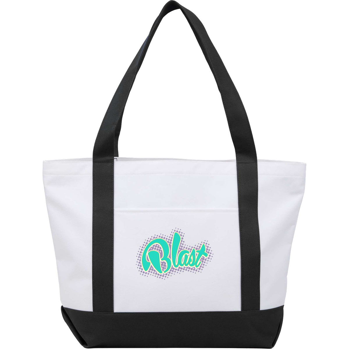 Custom Oversized Recyled Canvas Tote Bag - decorated 7901-51BK