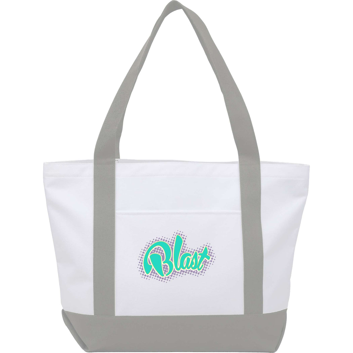 Custom Oversized Recyled Canvas Tote Bag - decorated 7901-51GY